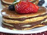 Pancakes a la ganache au chocolat