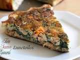 Quiche aux epinards, et saumon