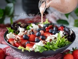 Sauce vinaigrette aux fraises et feta