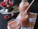 Smoothie fraises litchis