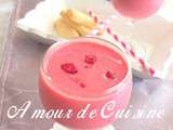 Smoothie framboises et thé vert