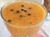 Smoothie mangue et fruits de passion