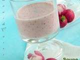 Soupe froide aux radis roses