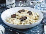 Tagliatelles à la truffe et crème de Pecorino