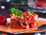 Tartare de fraises au basilic et lime