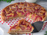 Tarte amandine à la rhubarbe