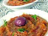 Za3louk d'aubergines, caviar d'aubergine marocain