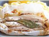 Papillote de poulet citron miel facile