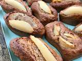 Financiers poire cannell, recette ig bas, diminuer le sucre