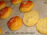 Petits pains pour minis-hamburgers au thermomix ou non