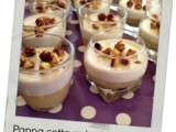 Verrine panna cotta roquefort poire