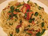 Spaghettis au homard et lardons (du Joe Beef)