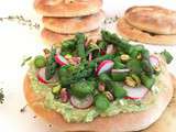 Focaccia Verde aux Asperges & Avocats : Comme une Bruschetta