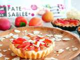 Tarte sablée Biobleud aux abricots, crème d’amandes et pistaches