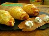 Mini croissant saumon fumé et fromage frais