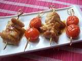 Brochettes de porc sauce soja