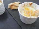 Oeufs cocotte chèvre-jambon