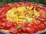 Tarte aux tomates cerices & oignons