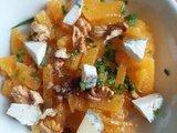 Salade de butternut, chèvre Sainte Maure et noix