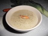 Soupe de poisson au bouillon de carcasses de crevettes