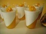 Panna cotta vanille, mangue & fruits de la passion