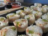 Spring White Rolls surimi, avocat & cream cheese