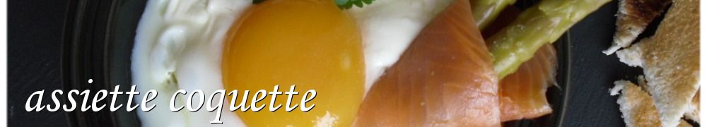 Recettes de assiette coquette