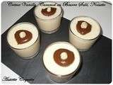 Creme vanille, caramel beurre sale et noisette