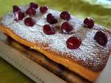 Cake aux framboises lèger comme la neige