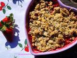 Crumble Fraises et Rhubarbe