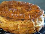 Galette à la crème d'amandes et oranges, pâte feuilletée inversée