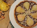 Poires aux Épices, Chocolat et noisettes (tarte)