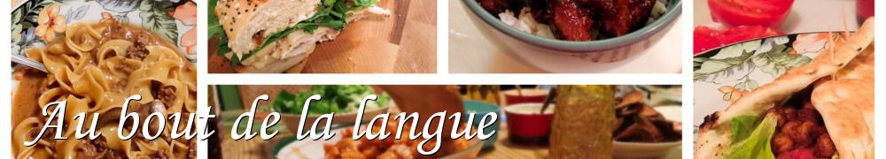 Recettes de Au bout de la langue