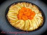 Tarte aux pommes et aux abricots