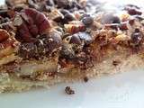 Carres noix de pecan et chocolat