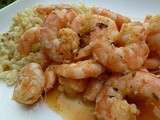 Crevettes a l'ail et au piment d'espelette