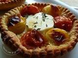 Tartelettes au crottin de chèvre et tomates cerises