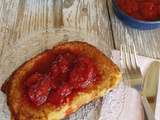 Brioche perdue à la compotée de fraises