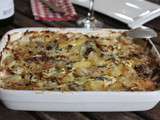 Gratin de pommes de terre, chou et Saint-Agur