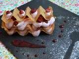 Millefeuille crousillant à la chantilly de gariguettes