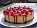 Cheesecake citron framboises