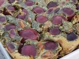 Clafoutis cerises, pistaches et matcha