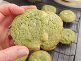 Cookies matcha chocolat blanc