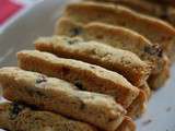 Fingers cookies aux cranberries