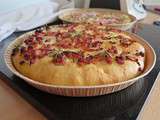 Focaccia (ou fougasse) aux lardons, romarin et parmesan