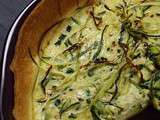 Quiche aux courgettes et au crabe