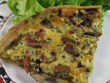 Quiche aux lardons et aux champignons