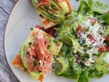 S savoureuses tartines de focaccia à l’avocat