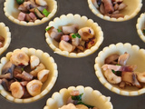 Tartelettes aux champignons et noisettes