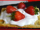 Gaufres chantilly /fraises avec le gaufrier FriFri